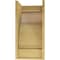 Ekena Millwork 12"W x 12"D x 24"H Wide Mayflower Rough Cedar Woodgrain TimberThane Corbel, Primed Tan CORUR12X12X24MAYRCPR - alternate 5